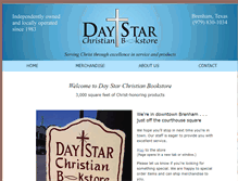 Tablet Screenshot of daystarchristianbookstore.com